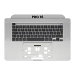Apple Macbook Pro 16 (A2141) Top Case with Keyboard (UK English) - Space Gray OEM-Equivalent