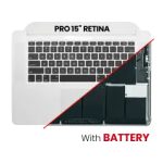 Apple Macbook Pro 15 (A1398) 2015 Top Case with Keyboard & Battery (US English) OEM-Equivalent