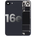 Apple iPhone 16e Back Cover with Magnet Bazel incl NFC and Flash Flex - Black Pulled A