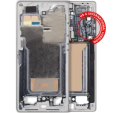 Samsung Galaxy S25 Ultra Mid-Frame Housing - Titanium White Silver OEM-Equivalent