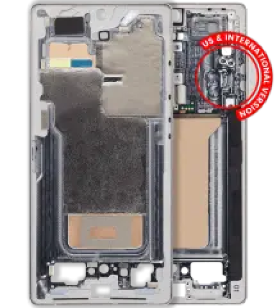Samsung Galaxy S25 Ultra Mid-Frame Housing - Titanium White Silver OEM-Equivalent