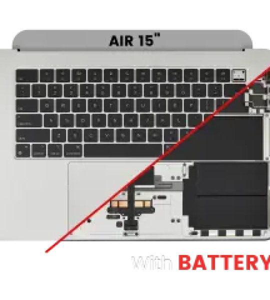 Apple Macbook Air 15 (A3114) Top Case with Keyboard & Battery (US English) - Silver OEM-Equivalent