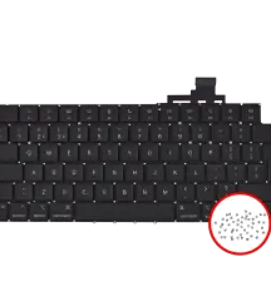 Apple Macbook Air 15 (A3114) Keyboard with Backlight & Screws (UK English) OEM-Equivalent