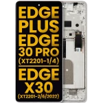 Motorola Moto Edge Plus / Edge 30 Pro (2022) / Edge X30 5G (2021) Display + Frame - Stardust White Refurbished