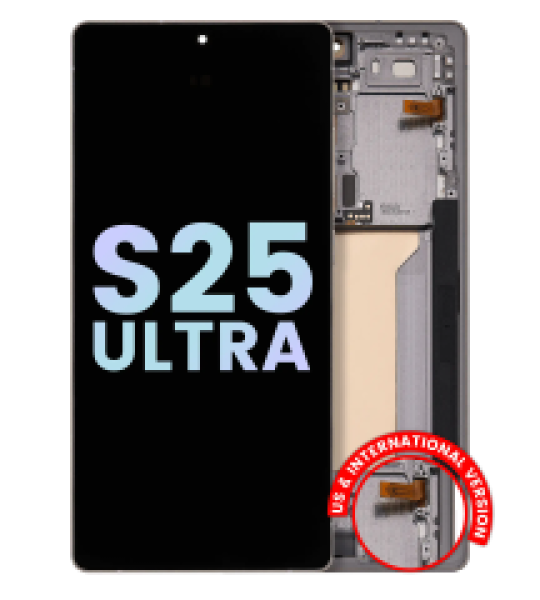 Samsung Galaxy S25 Ultra Display + Frame - Titanium Pink Gold / Jade Green / Grey SVP