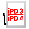 Apple iPad 3 / iPad 4 Touch with Home Button - White AM Plus