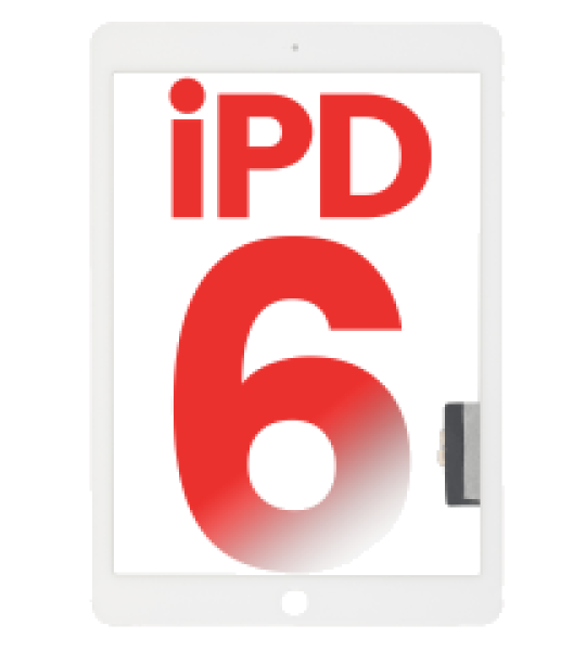Apple iPad 6 Touchscreen - White AM Plus