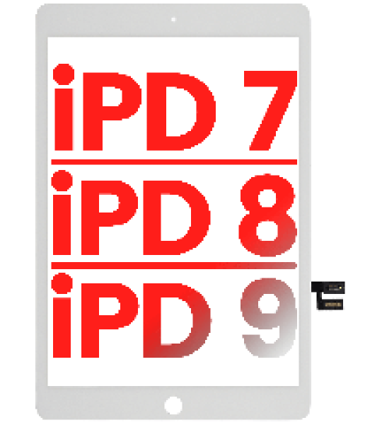 Apple iPad 7 2019 / iPad 8 2020 / iPad 9 2021 Touch - White AM Plus