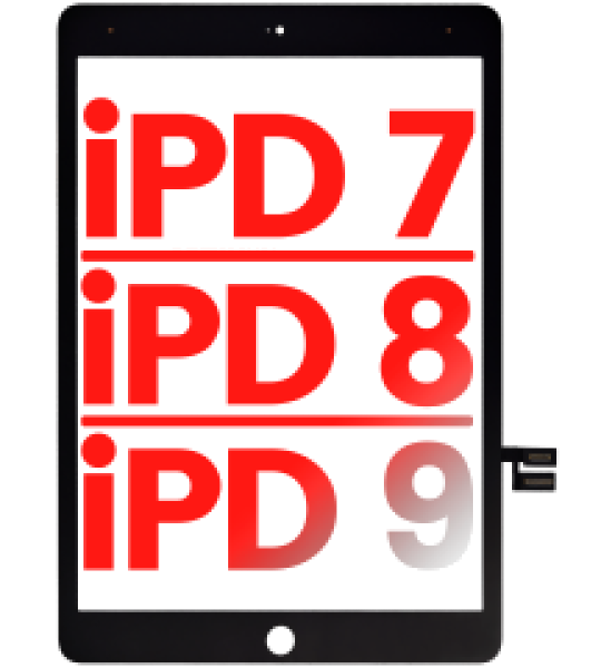 Apple iPad 7 2019 / iPad 8 2020 / iPad 9 2021 Touch - Black AM Plus