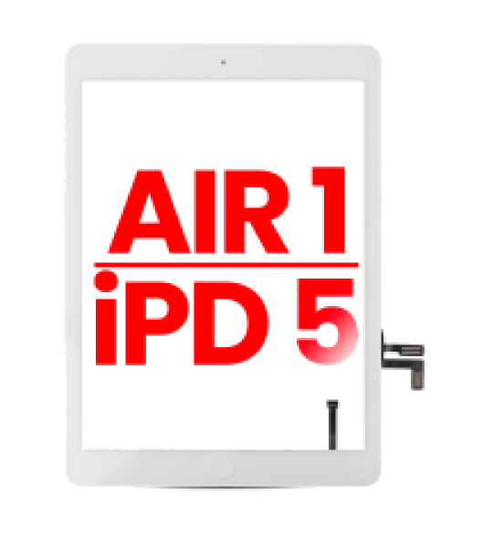 Apple iPad Air 1 / iPad 5 Touch with Home Button - White AM Plus