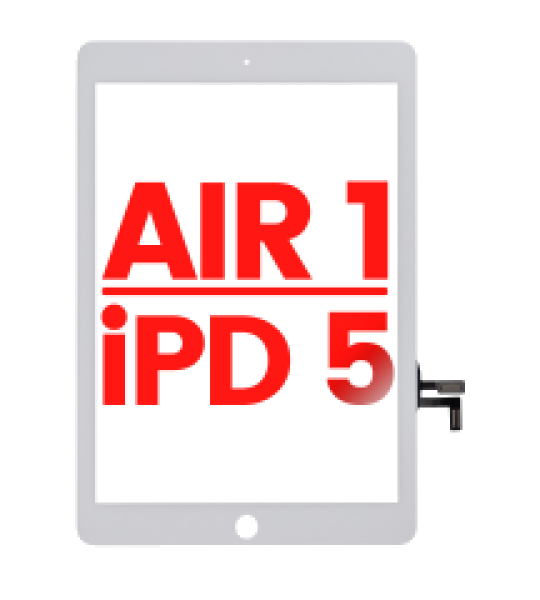 Apple iPad Air 1 / iPad 5 Touch - White AM Plus
