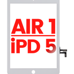 Apple iPad Air 1 / iPad 5 Touch - White AM Plus