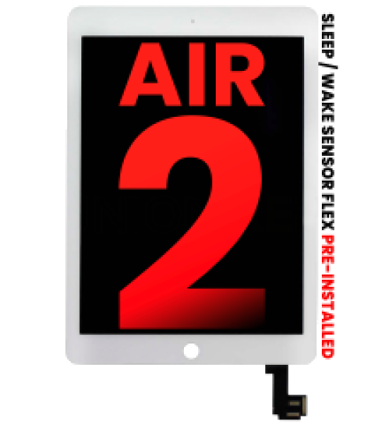 Apple iPad Air 2 Display With Sensor Flex - White AM Plus