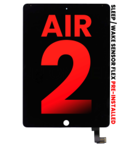 Apple iPad Air 2 Display With Sensor Flex - Black AM Plus