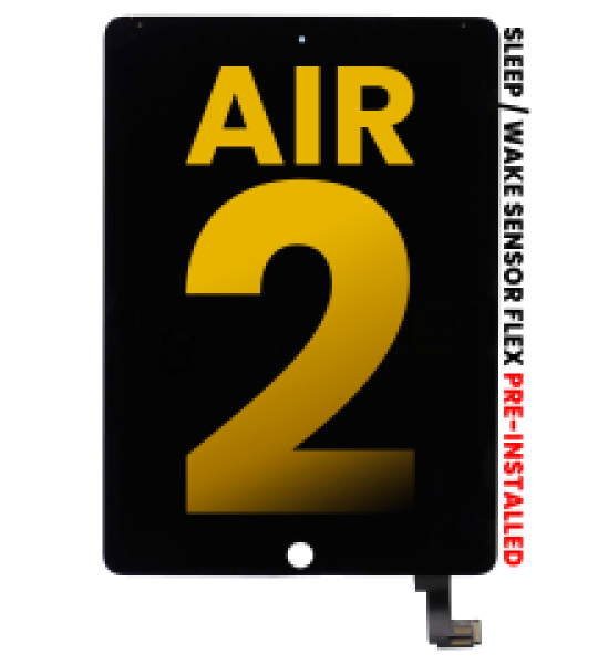 Apple iPad Air 2 Display With Sensor Flex - Black Refurbished