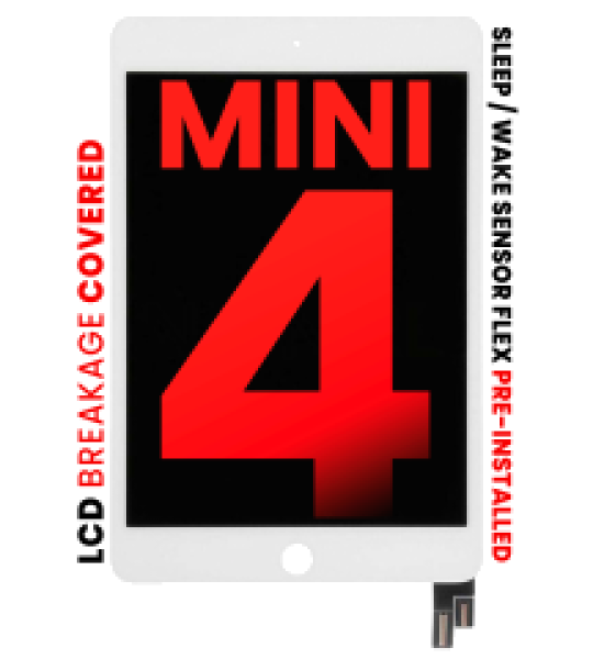 Apple iPad Mini 4 Display With Sensor Flex - White AM Pro