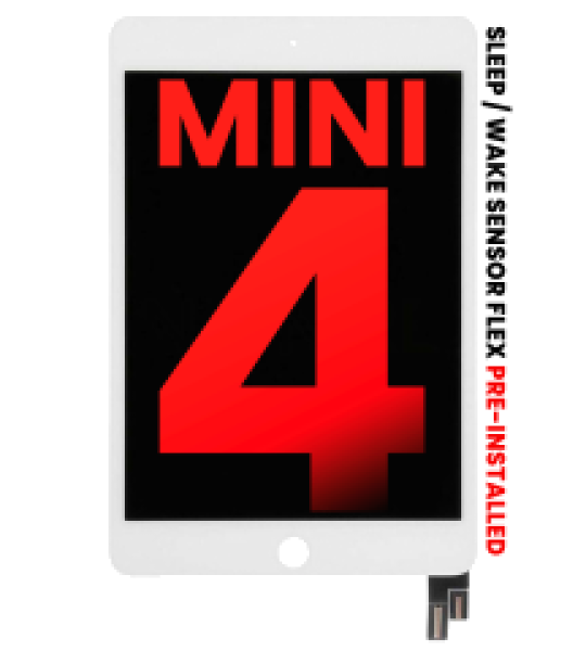 Apple iPad Mini 4 Display With Sensor Flex - White AM Plus