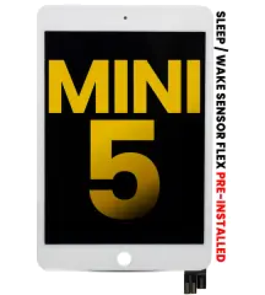 Apple iPad Mini 5 Display with Sensor Flex - White Refurbished