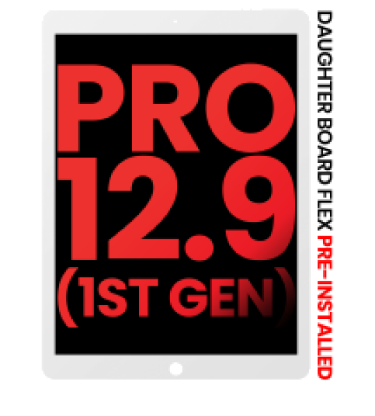 Apple iPad Pro 12.9" 1st Gen 2015 Display Complete with Board Flex - White AM Plus