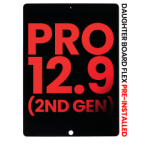 Apple iPad Pro 12.9" 2nd Gen 2017 Display Complete with Board Flex - Black AM Plus