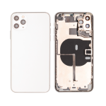 Apple iPhone 11 Pro Max Housing with Small Parts (No Charger Flex) - Silver Pulled A