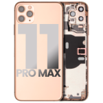 Apple iPhone 11 Pro Max Housing with Small Parts (No Charger Flex) - Gold Pulled A