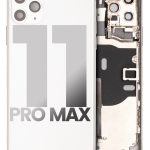 Apple iPhone 11 Pro Max Housing with Small Parts (No Charger Flex) - Silver Pulled B