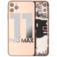 Apple iPhone 11 Pro Max Housing with Small Parts (No Charger Flex) - Gold Pulled B