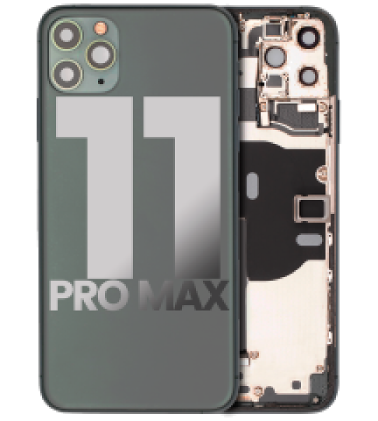 Apple iPhone 11 Pro Max Housing with Small Parts (No Charger Flex) - Midnight Green Pulled B