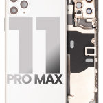 Apple iPhone 11 Pro Max Housing with Small Parts (No Charger Flex) - Silver Pulled C