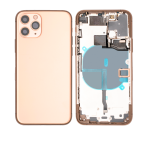 Apple iPhone 11 Pro Housing with Small Parts (No Charger Flex) - Gold Pulled B