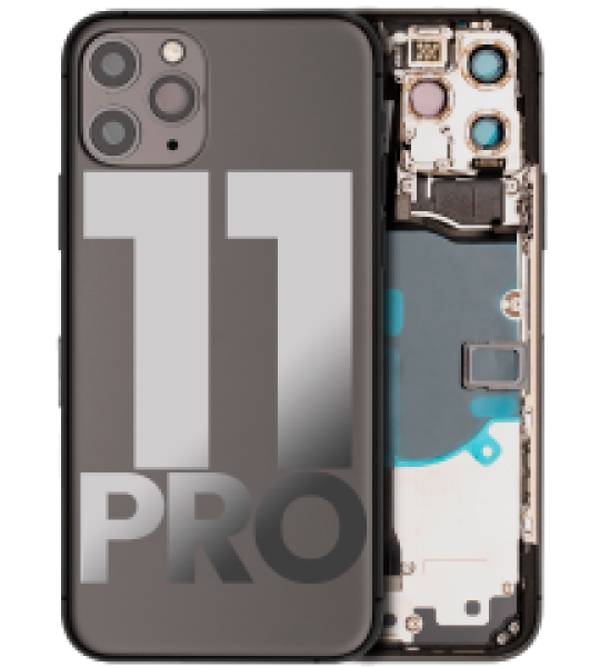 Apple iPhone 11 Pro Housing with Small Parts (No Charger Flex) - Space Gray Pulled A
