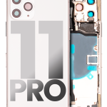 Apple iPhone 11 Pro Housing with Small Parts (No Charger Flex) - Silver Pulled A