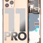 Apple iPhone 11 Pro Housing with Small Parts (No Charger Flex) - Gold Pulled A