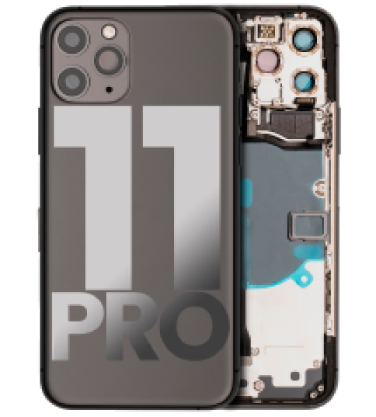 Apple iPhone 11 Pro Housing with Small Parts (No Charger Flex) - Space Gray Pulled B
