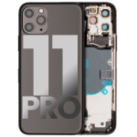 Apple iPhone 11 Pro Housing with Small Parts (No Charger Flex) - Space Gray Pulled C