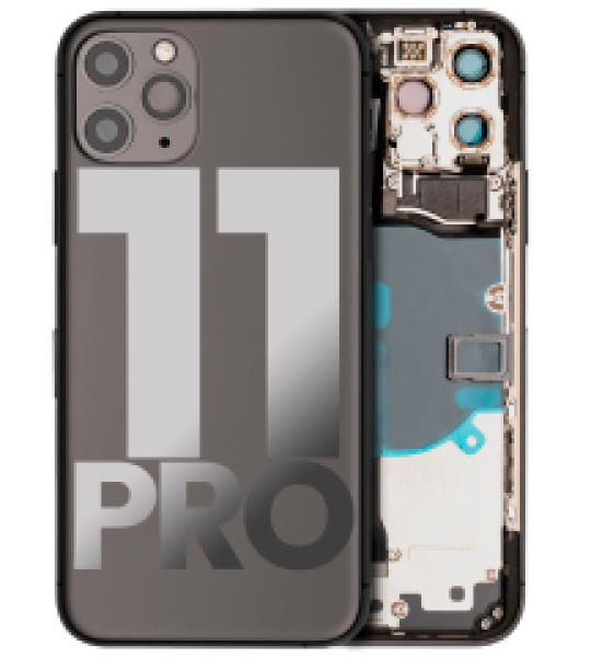 Apple iPhone 11 Pro Housing with Small Parts (No Charger Flex) - Space Gray Pulled C