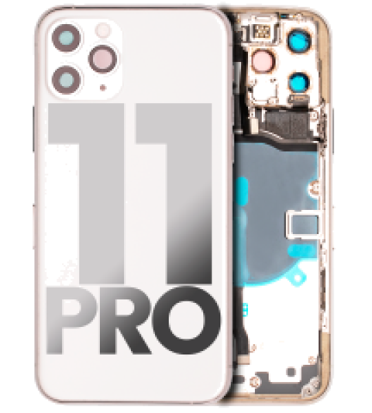 Apple iPhone 11 Pro Housing with Small Parts - Silver Pulled C