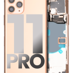 Apple iPhone 11 Pro Housing with Small Parts (No Charger Flex) - Gold Pulled C