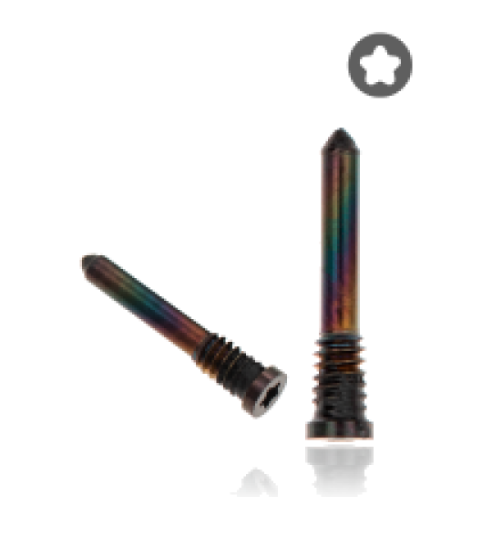 Apple iPhone X to 14 Series Bottom Screw Set (100 Pack) - Black