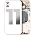 Apple iPhone 11 Housing with Small Parts (No Charger Flex) - White Pulled A
