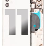Apple iPhone 11 Housing with Small Parts (No Charger Flex) - White Pulled C