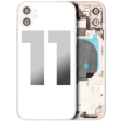 Apple iPhone 11 Housing with Small Parts (No Charger Flex) - White Pulled B