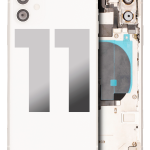 Apple iPhone 11 Housing with Small Parts (No Charger Flex) - White Pulled B