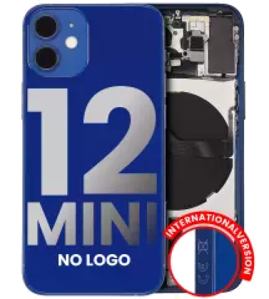 Apple iPhone 12 Mini Housing with Small Parts (No Charger Flex) - Blue Pulled C