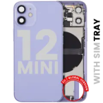 Apple iPhone 12 Mini Housing with Small Parts - Purple Pulled B