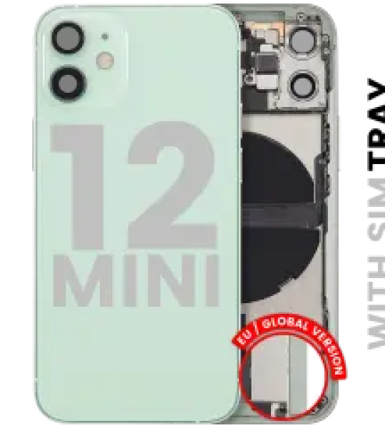 Apple iPhone 12 Mini Housing with Small Parts - Green Pulled B