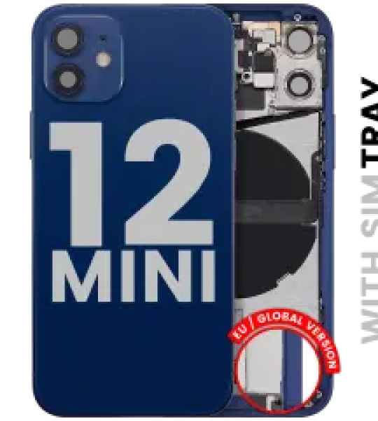 Apple iPhone 12 Mini Housing with Small Parts - Blue Pulled B