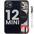 Apple iPhone 12 Mini Housing with Small Parts - Black Pulled C