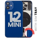 Apple iPhone 12 Mini Housing with Small Parts (No Charger Flex) - Blue Pulled B